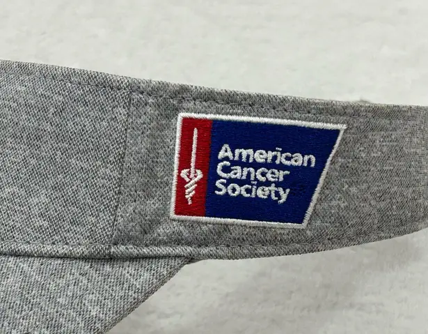 NCAA Coaches vs Cancer ACS x NABC Gray Top Of The World Headwear Visor Hat Cap OSFM