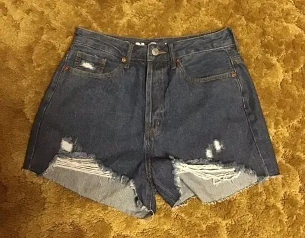 Song mom jean shorts Blue Size undefined