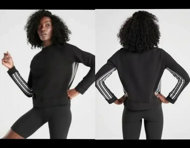 Athleta {XS}  24/7 Racer Striped Sweatshirt