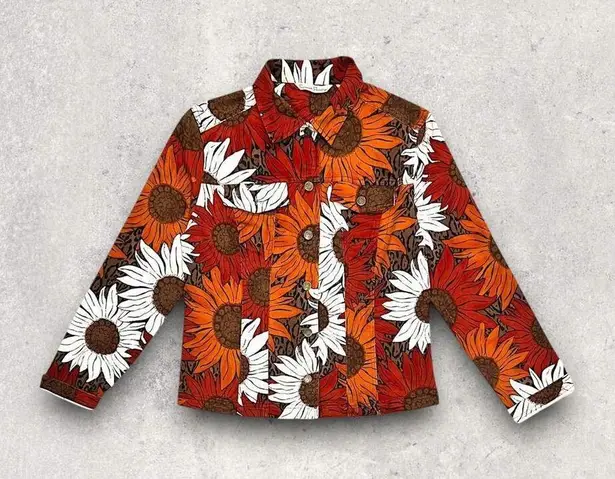 French Laundry β
Vintage Sunflower (90βs) Floral Print Button-Up Jacket by β