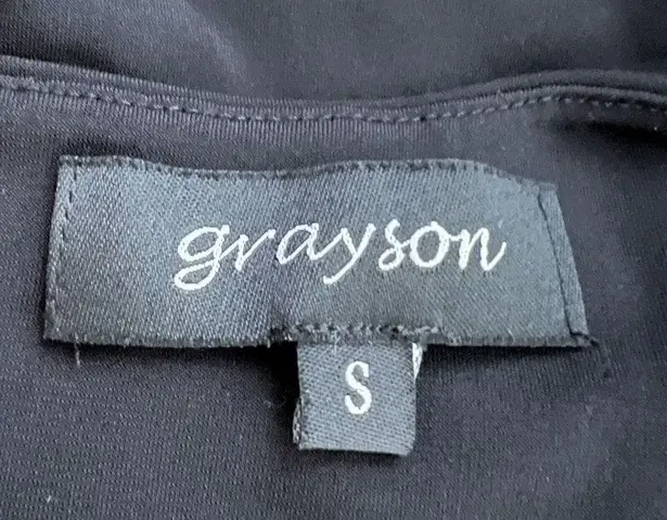 Grayson Shirt Women Small Black Office Casual Versatile Neutral Basic Minimalist