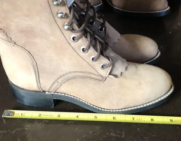 Justin Boots New Old Stock Justin suede roper boots western riding