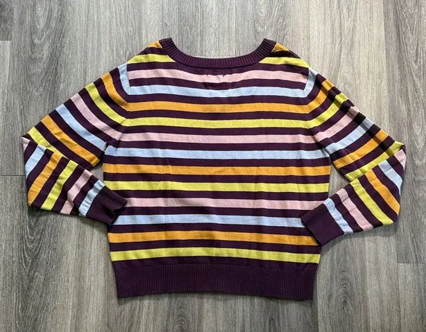 Pact Multicolor Striped Organic Cotton Classic Fine Knit V