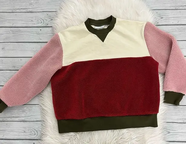 L. F. markey Sherpa Colorblock sweatshirt