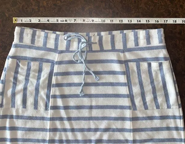 Lou & grey  White with light Blue Stripes Skirt w/ Side Pockets - size me… - Image 5