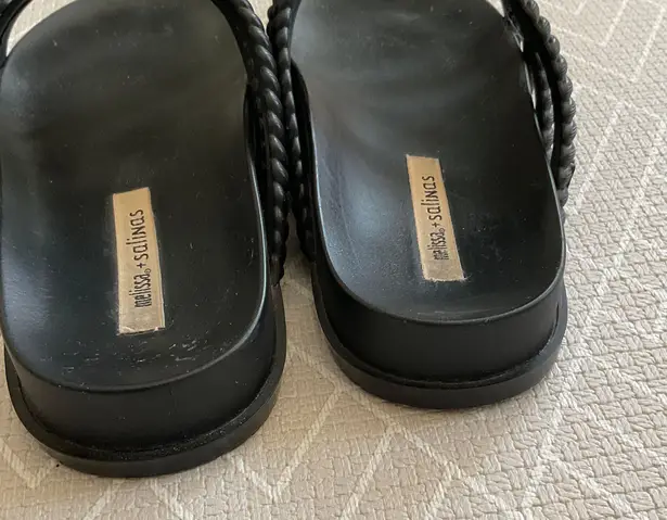 Melissa Black Braid gel slippers Slide size6 eu37