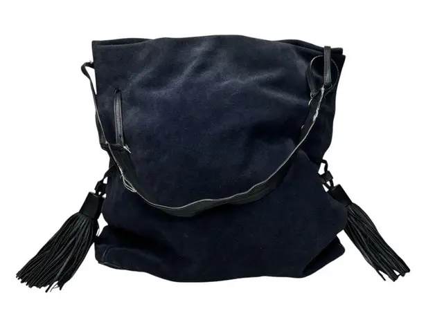All Saints Freedom Hobo Slouchy Blue Handbag