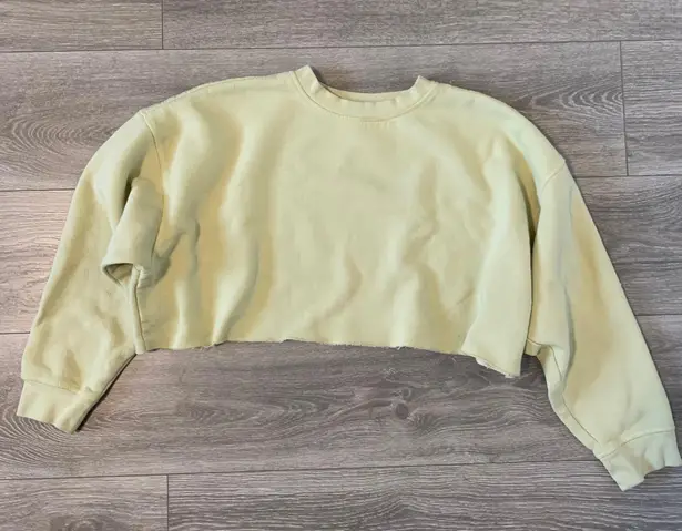 We Wore What Crop Crewneck Sweater