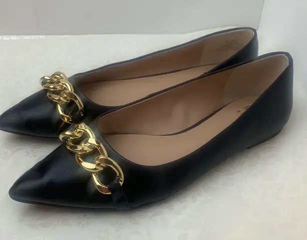 mix no. 6  black gold  flats size 7.5