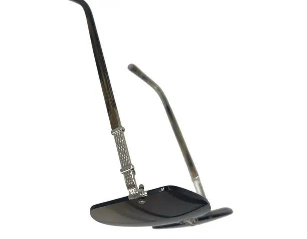 Barton Perreira Gloria Rimless Sunglasses in Tortoise, Silver, Whiskey Gradient Brown