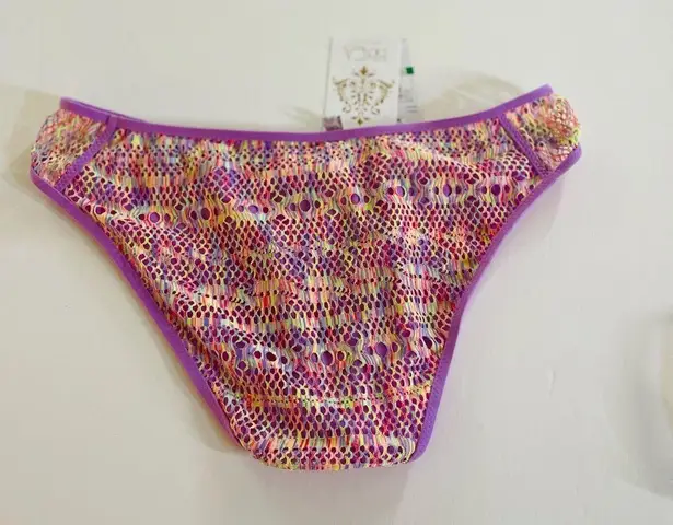 Becca ✨ by Rebecca Virtue Purple Multicolor Crochet Bikini Bottom - Size Large✨