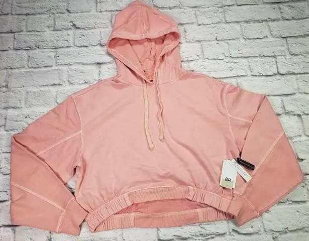 Nordstrom  Womens Size Medium Cropped Pink Pudding Hoodie