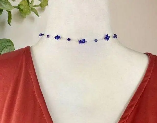 Vintage Y2K Dainty Flower Choker Necklaces