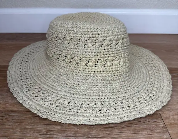 Silver Wave Boho Handmade Crochet Wide Brim Summer Hat