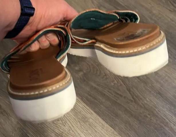 ROAN Women's Burnt Red Slide Slip on Sandals Size 9 Orange