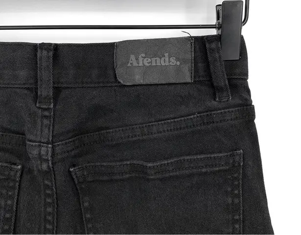 AFENDS High Rise Skinny Jean Washed Black 4 Size 24