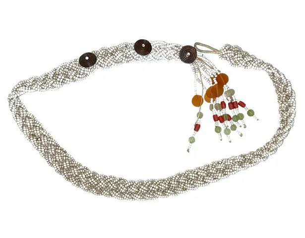 Handmade Vintage Hand Beaded Boho Belt