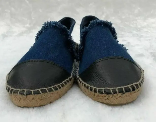 PATRICIA GREEN SUTTON BLUE DENIM ESPADRILLE LOAFER SLIP