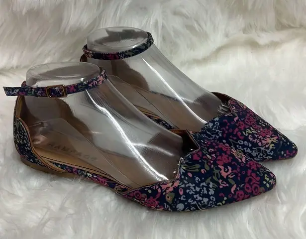 Rampage  Casandra Pointy Toe Flowery Flats Size 7 B-23