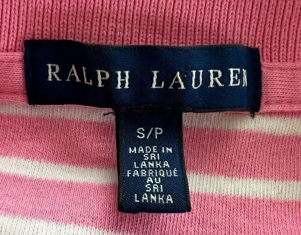 Ralph Lauren  Pink & White Stripe Polo Shirt Dress