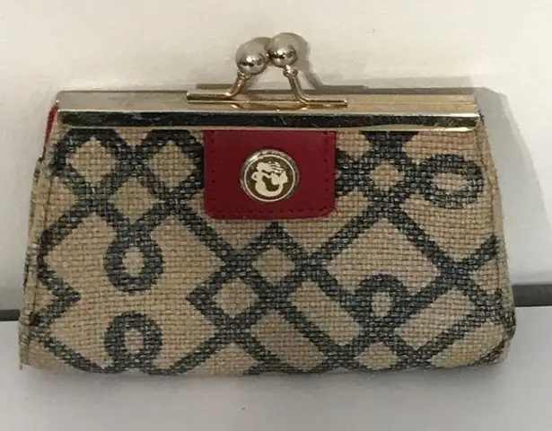 Spartina 449 Spartina Daufuskie Island Change Purse Black & Gold Geometric