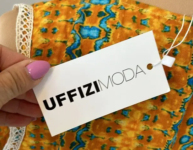 Uffizi 529 Printed Sleeveless Midi Maxi Dress Size M