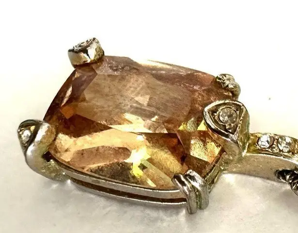 Vintage rhinestone pendant necklace