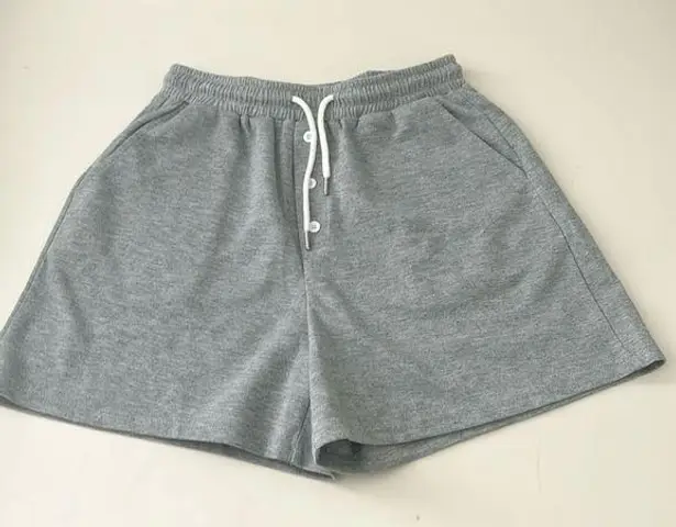 SheIn Boxer Sweat Shorts in Ash Gray