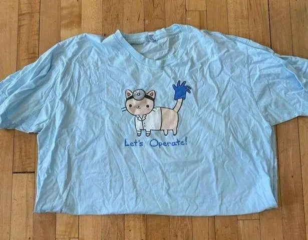 Novelty Cat Doctor Shirt Size XXL