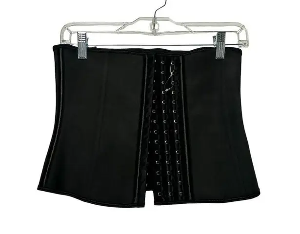 Hourglass Women's Black Waist Trainer Steel Bones Shapewear sz M Size M