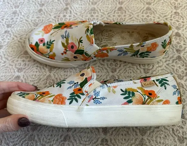 Keds X Rifle Paper Co Double Decker Meadow Slip On Sneakers