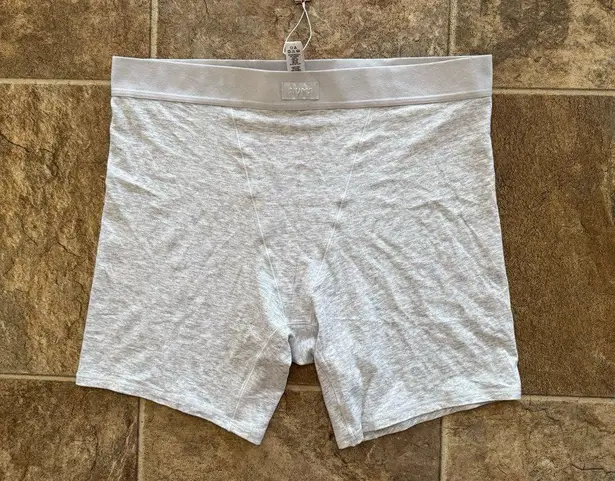 SKIMS Boyfriend Boxer Light Heather Grey Size Medium