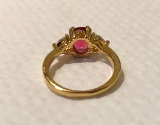 Ruby New Lab-Created Gold Filled Ring Size 5