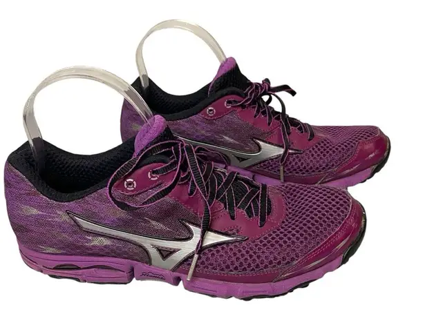 Mizuno Wave Hayate 2 Women's Size 9.5 Purple Running Athletic Shoes Low Top