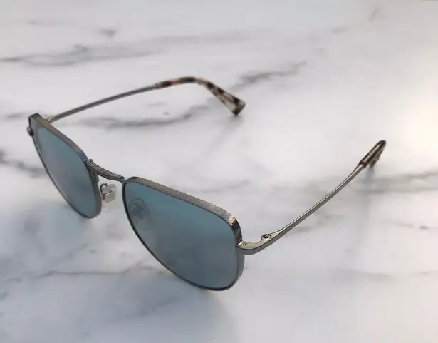 Valentino Garavani Valentino women’s VA 2012 3005/7C Ruthenium Azure blue mirrored sunglasses