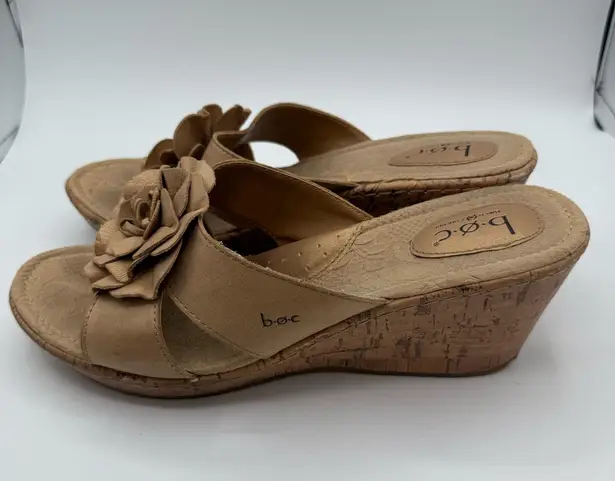 Born concept boc Beige Tan Cork Wedges Size 11