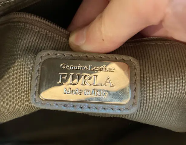 Furla Alice Top Handle Bag Taupe Pristine Condition