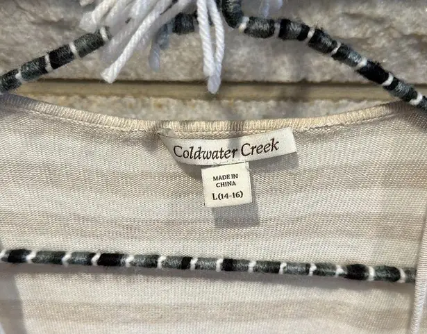 Coldwater Creek sweater vest neutral high low size large