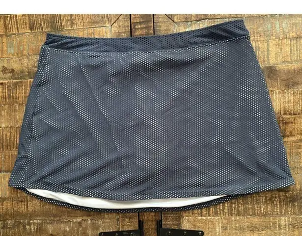 Slazenger PRISTINE IWomens Golf Skirt Skort Lined with Shorts Navy White XL