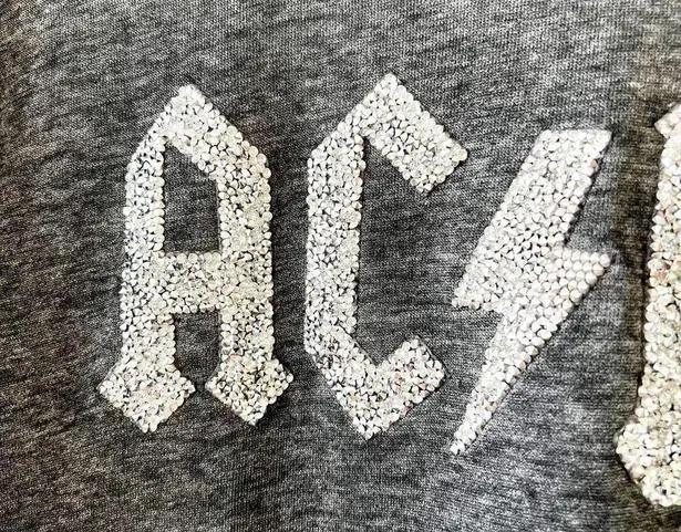 Lane Bryant  Gray ACDC Band Graphic Sweatshirt Tunic