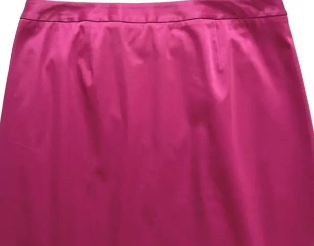 Talbots  Skirt Raspberry Pink Faux Wrap Pockets Career Dressy Lined Skirt Size 8