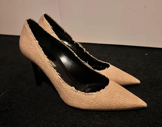 Saint Laurent Raffia Anja Heel