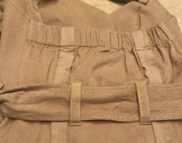 Making the Cut Deconstructed Strapless Corset halter Top size Medium corduroy