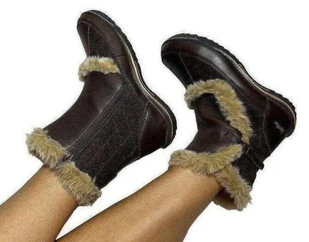 Jambu Eskimo brown faux fur lined winter boots sz 7.5