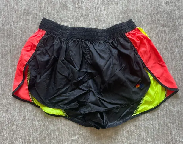 Aviator Nation women's ultra light jogger shorts neon size Large