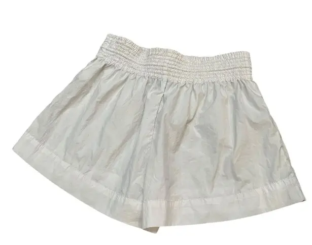 J.Crew  Smocked beach short in white M