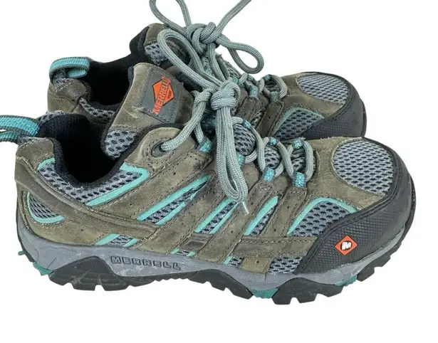 Merrell Moab Vertex Lace Up Slip Resistant Select Grip Work Tennis Shoes Size 6