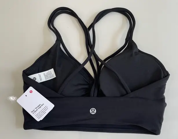 Lululemon Nulu Strappy V-Neck Yoga Bra Black Size 4