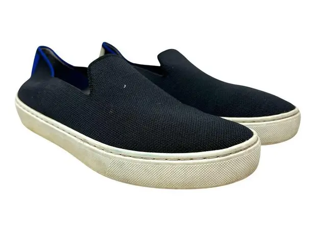 Rothy's Rothy’s The Original Slip On Solid Black Knit Washable Sneakers Shoes Size 6.5