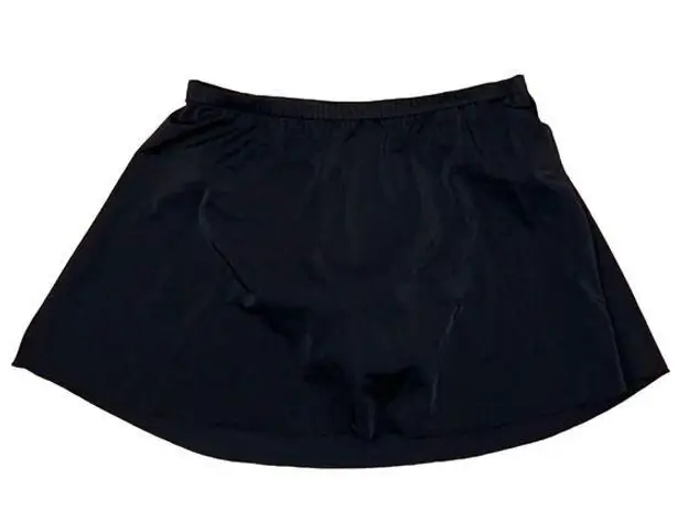 Caribbean Joe Black Swim Skirt Bathing Suit Bottom Swimwear Women's Size 10 NEW